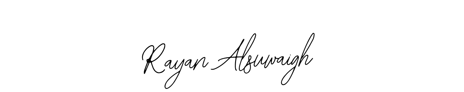 if you are searching for the best signature style for your name Rayan Alsuwaigh. so please give up your signature search. here we have designed multiple signature styles  using Bearetta-2O07w. Rayan Alsuwaigh signature style 12 images and pictures png