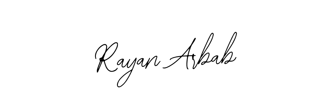 Rayan Arbab stylish signature style. Best Handwritten Sign (Bearetta-2O07w) for my name. Handwritten Signature Collection Ideas for my name Rayan Arbab. Rayan Arbab signature style 12 images and pictures png