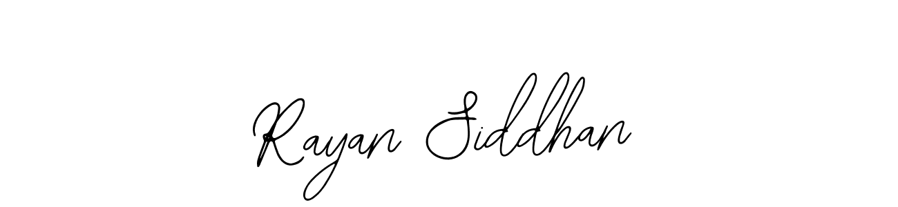 How to Draw Rayan Siddhan signature style? Bearetta-2O07w is a latest design signature styles for name Rayan Siddhan. Rayan Siddhan signature style 12 images and pictures png