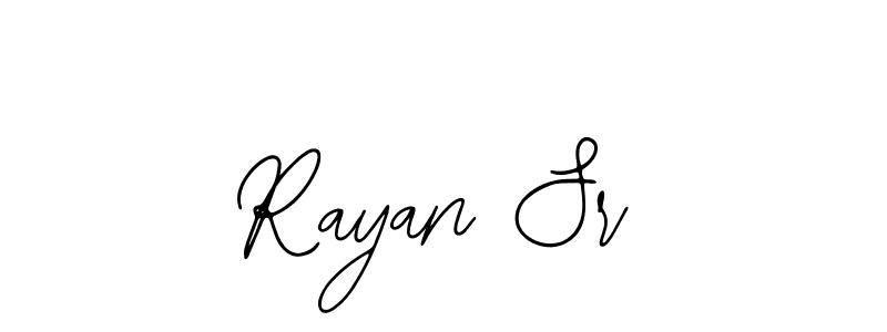 You should practise on your own different ways (Bearetta-2O07w) to write your name (Rayan Sr) in signature. don't let someone else do it for you. Rayan Sr signature style 12 images and pictures png