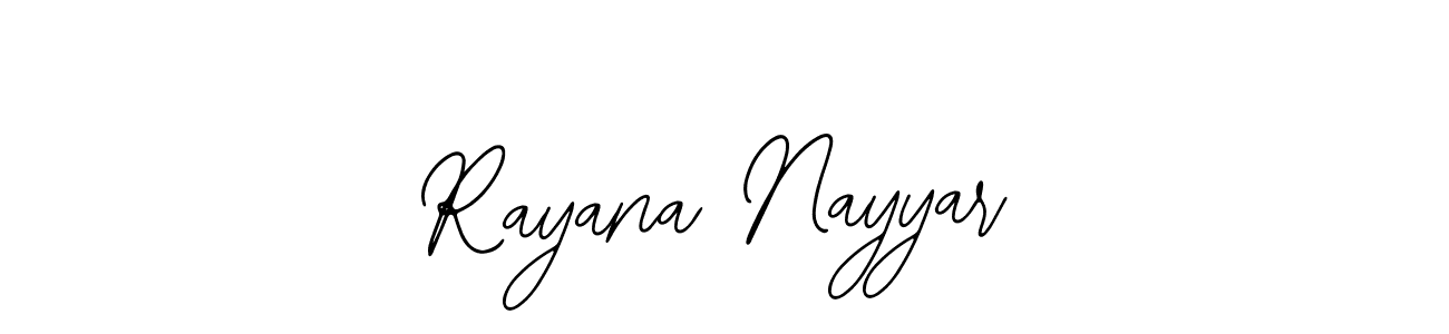 Design your own signature with our free online signature maker. With this signature software, you can create a handwritten (Bearetta-2O07w) signature for name Rayana Nayyar. Rayana Nayyar signature style 12 images and pictures png