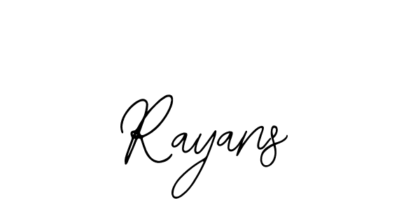 Rayans stylish signature style. Best Handwritten Sign (Bearetta-2O07w) for my name. Handwritten Signature Collection Ideas for my name Rayans. Rayans signature style 12 images and pictures png