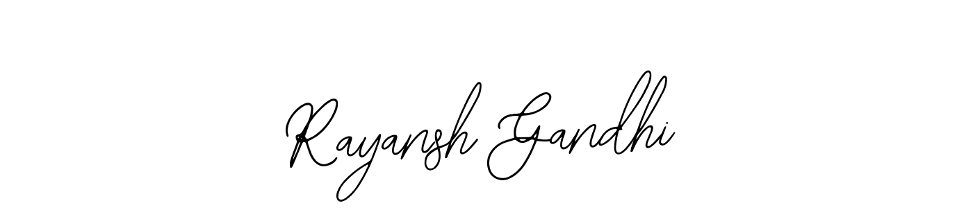 Create a beautiful signature design for name Rayansh Gandhi. With this signature (Bearetta-2O07w) fonts, you can make a handwritten signature for free. Rayansh Gandhi signature style 12 images and pictures png