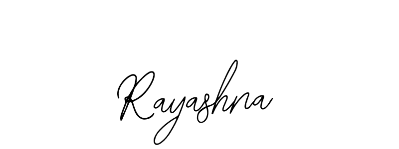 How to make Rayashna name signature. Use Bearetta-2O07w style for creating short signs online. This is the latest handwritten sign. Rayashna signature style 12 images and pictures png