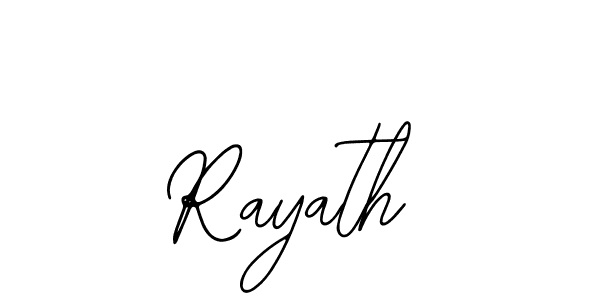Use a signature maker to create a handwritten signature online. With this signature software, you can design (Bearetta-2O07w) your own signature for name Rayath. Rayath signature style 12 images and pictures png
