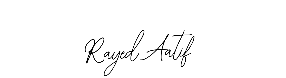 Design your own signature with our free online signature maker. With this signature software, you can create a handwritten (Bearetta-2O07w) signature for name Rayed Aatif. Rayed Aatif signature style 12 images and pictures png
