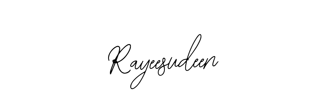 How to Draw Rayeesudeen signature style? Bearetta-2O07w is a latest design signature styles for name Rayeesudeen. Rayeesudeen signature style 12 images and pictures png