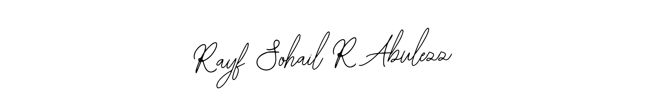 Use a signature maker to create a handwritten signature online. With this signature software, you can design (Bearetta-2O07w) your own signature for name Rayf Sohail R Abulezz. Rayf Sohail R Abulezz signature style 12 images and pictures png