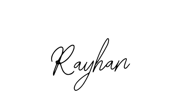 You should practise on your own different ways (Bearetta-2O07w) to write your name (Rayhan) in signature. don't let someone else do it for you. Rayhan signature style 12 images and pictures png