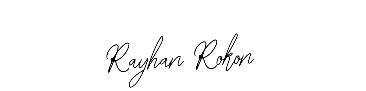 You can use this online signature creator to create a handwritten signature for the name Rayhan Rokon. This is the best online autograph maker. Rayhan Rokon signature style 12 images and pictures png