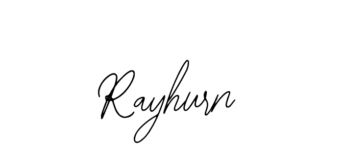Use a signature maker to create a handwritten signature online. With this signature software, you can design (Bearetta-2O07w) your own signature for name Rayhurn. Rayhurn signature style 12 images and pictures png