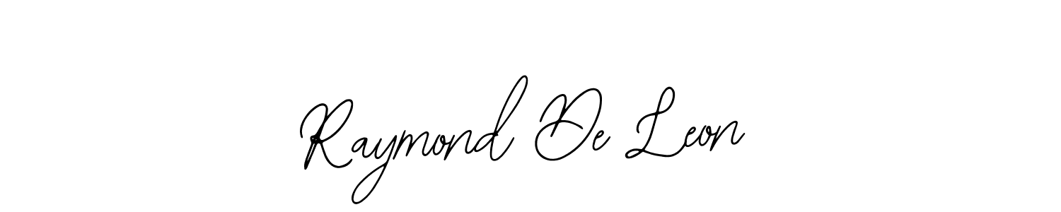 Use a signature maker to create a handwritten signature online. With this signature software, you can design (Bearetta-2O07w) your own signature for name Raymond De Leon. Raymond De Leon signature style 12 images and pictures png