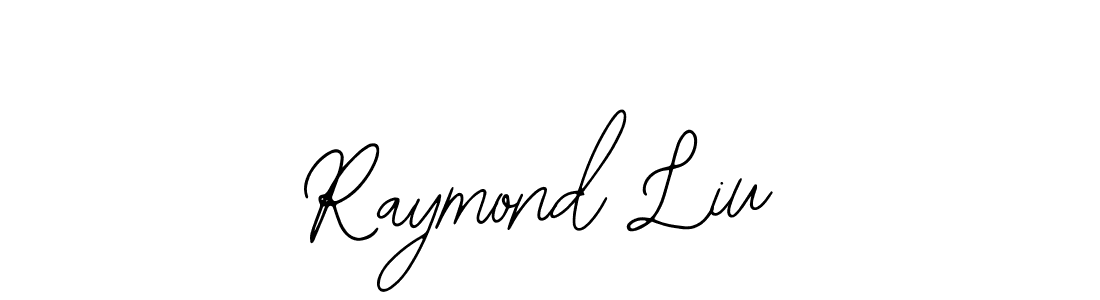 How to make Raymond Liu name signature. Use Bearetta-2O07w style for creating short signs online. This is the latest handwritten sign. Raymond Liu signature style 12 images and pictures png