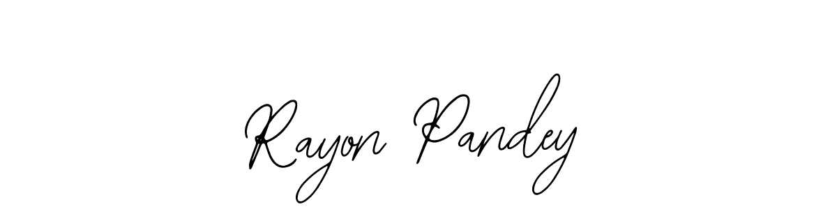 Make a beautiful signature design for name Rayon Pandey. Use this online signature maker to create a handwritten signature for free. Rayon Pandey signature style 12 images and pictures png