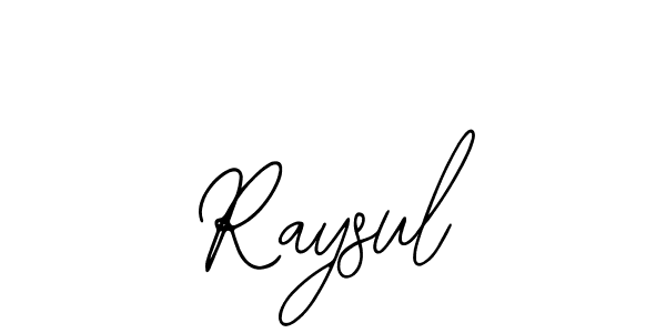 Bearetta-2O07w is a professional signature style that is perfect for those who want to add a touch of class to their signature. It is also a great choice for those who want to make their signature more unique. Get Raysul name to fancy signature for free. Raysul signature style 12 images and pictures png