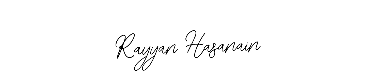 Design your own signature with our free online signature maker. With this signature software, you can create a handwritten (Bearetta-2O07w) signature for name Rayyan Hasanain. Rayyan Hasanain signature style 12 images and pictures png