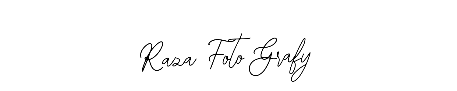 Bearetta-2O07w is a professional signature style that is perfect for those who want to add a touch of class to their signature. It is also a great choice for those who want to make their signature more unique. Get Raza Foto Grafy name to fancy signature for free. Raza Foto Grafy signature style 12 images and pictures png