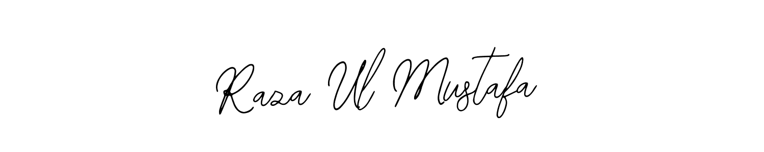 How to make Raza Ul Mustafa name signature. Use Bearetta-2O07w style for creating short signs online. This is the latest handwritten sign. Raza Ul Mustafa signature style 12 images and pictures png