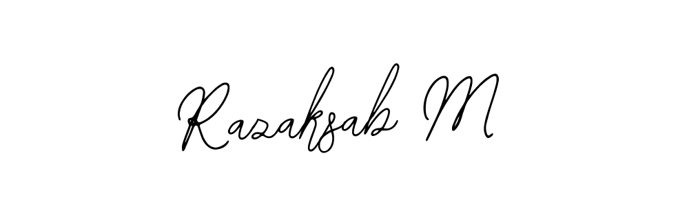 It looks lik you need a new signature style for name Razaksab M. Design unique handwritten (Bearetta-2O07w) signature with our free signature maker in just a few clicks. Razaksab M signature style 12 images and pictures png