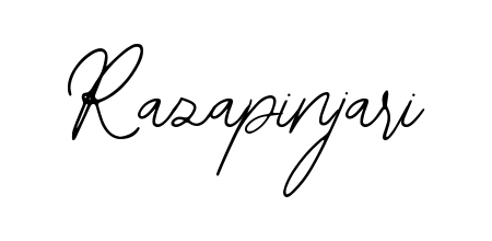 Enhance your business communications with Razapinjari signature in Bearetta-2O07w lettering. Clean, modern, and universally compatible. Razapinjari signature style 12 images and pictures png