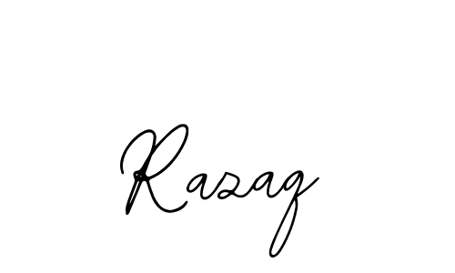 You should practise on your own different ways (Bearetta-2O07w) to write your name (Razaq) in signature. don't let someone else do it for you. Razaq signature style 12 images and pictures png