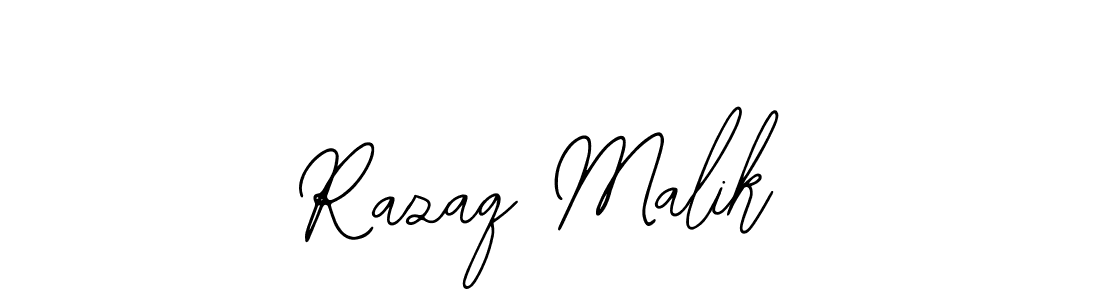 Also we have Razaq Malik name is the best signature style. Create professional handwritten signature collection using Bearetta-2O07w autograph style. Razaq Malik signature style 12 images and pictures png