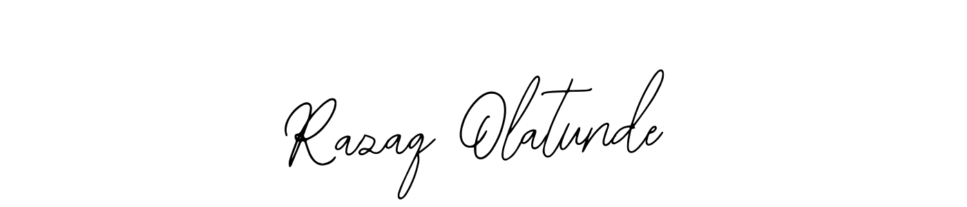 This is the best signature style for the Razaq Olatunde name. Also you like these signature font (Bearetta-2O07w). Mix name signature. Razaq Olatunde signature style 12 images and pictures png