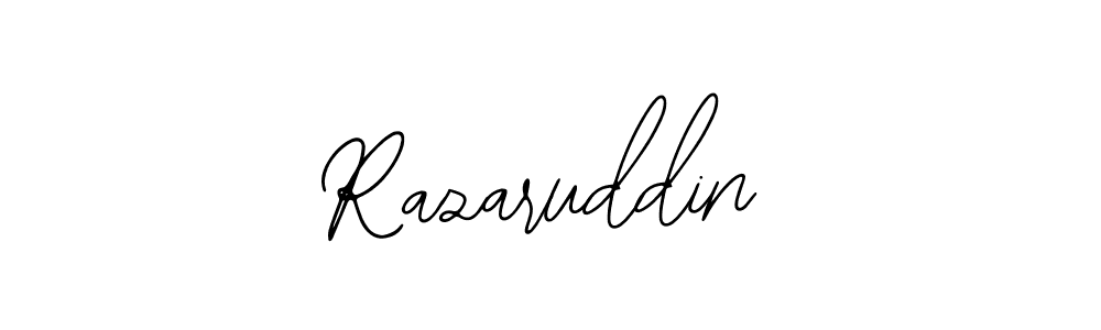 Design your own signature with our free online signature maker. With this signature software, you can create a handwritten (Bearetta-2O07w) signature for name Razaruddin. Razaruddin signature style 12 images and pictures png