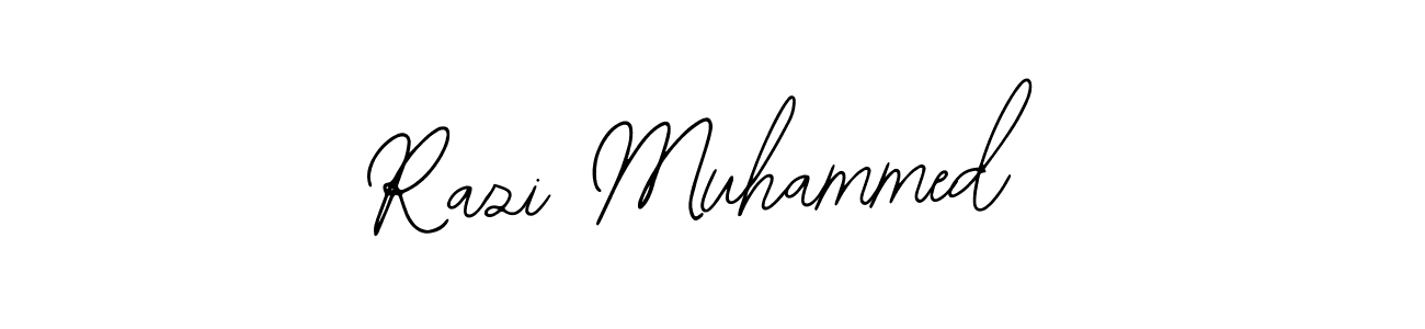 How to make Razi Muhammed name signature. Use Bearetta-2O07w style for creating short signs online. This is the latest handwritten sign. Razi Muhammed signature style 12 images and pictures png
