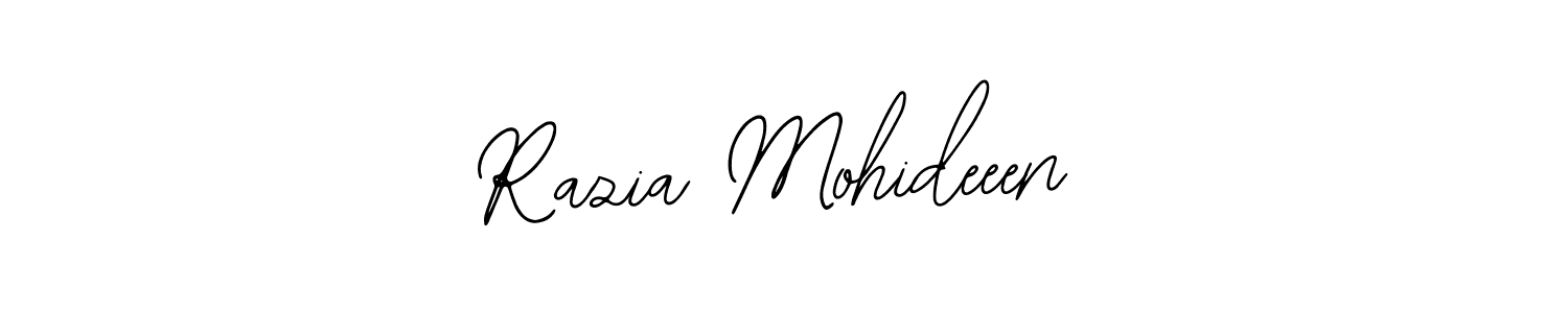 Also You can easily find your signature by using the search form. We will create Razia Mohideeen name handwritten signature images for you free of cost using Bearetta-2O07w sign style. Razia Mohideeen signature style 12 images and pictures png