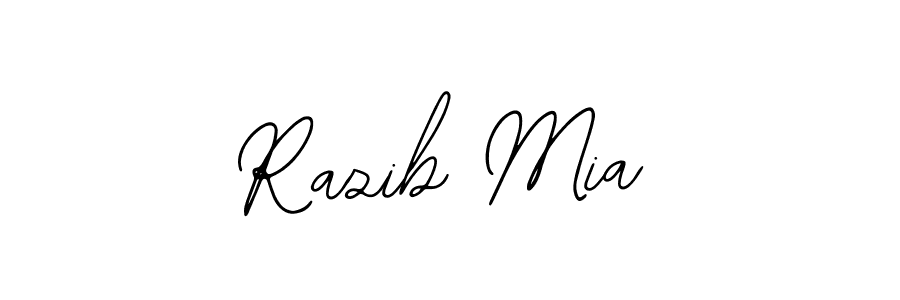 Use a signature maker to create a handwritten signature online. With this signature software, you can design (Bearetta-2O07w) your own signature for name Razib Mia. Razib Mia signature style 12 images and pictures png