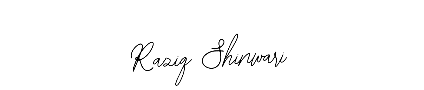 Use a signature maker to create a handwritten signature online. With this signature software, you can design (Bearetta-2O07w) your own signature for name Raziq Shinwari. Raziq Shinwari signature style 12 images and pictures png