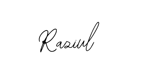 Use a signature maker to create a handwritten signature online. With this signature software, you can design (Bearetta-2O07w) your own signature for name Raziul. Raziul signature style 12 images and pictures png