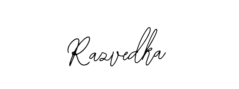 Bearetta-2O07w is a professional signature style that is perfect for those who want to add a touch of class to their signature. It is also a great choice for those who want to make their signature more unique. Get Razvedka name to fancy signature for free. Razvedka signature style 12 images and pictures png