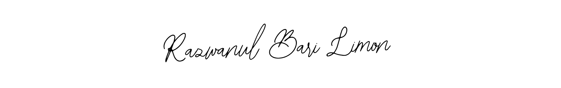 Also You can easily find your signature by using the search form. We will create Razwanul Bari Limon name handwritten signature images for you free of cost using Bearetta-2O07w sign style. Razwanul Bari Limon signature style 12 images and pictures png