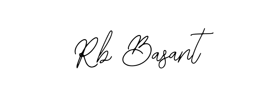 You should practise on your own different ways (Bearetta-2O07w) to write your name (Rb Basant) in signature. don't let someone else do it for you. Rb Basant signature style 12 images and pictures png