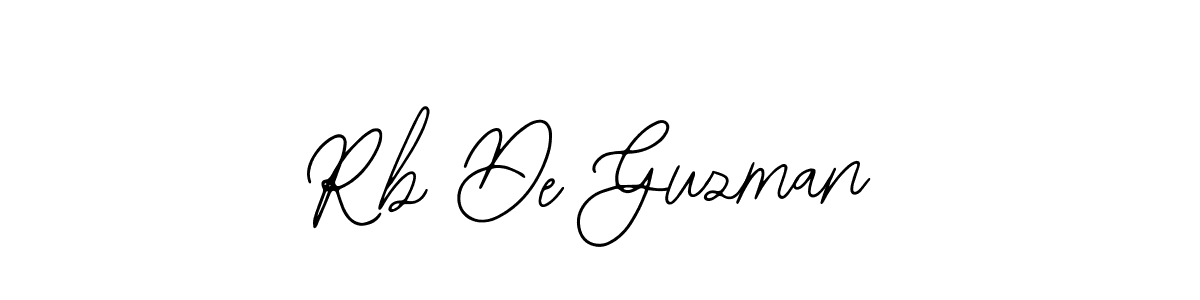 How to make Rb De Guzman signature? Bearetta-2O07w is a professional autograph style. Create handwritten signature for Rb De Guzman name. Rb De Guzman signature style 12 images and pictures png