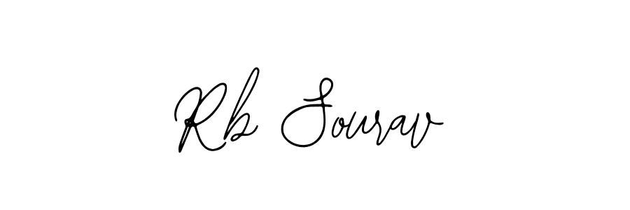 Create a beautiful signature design for name Rb Sourav. With this signature (Bearetta-2O07w) fonts, you can make a handwritten signature for free. Rb Sourav signature style 12 images and pictures png