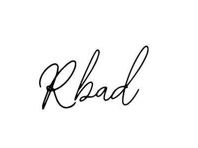 How to make Rbad signature? Bearetta-2O07w is a professional autograph style. Create handwritten signature for Rbad name. Rbad signature style 12 images and pictures png