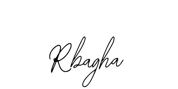 How to make Rbagha name signature. Use Bearetta-2O07w style for creating short signs online. This is the latest handwritten sign. Rbagha signature style 12 images and pictures png