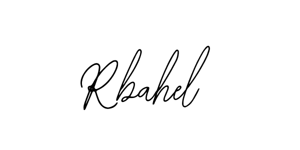 Design your own signature with our free online signature maker. With this signature software, you can create a handwritten (Bearetta-2O07w) signature for name Rbahel. Rbahel signature style 12 images and pictures png