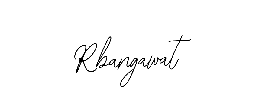 Design your own signature with our free online signature maker. With this signature software, you can create a handwritten (Bearetta-2O07w) signature for name Rbangawat. Rbangawat signature style 12 images and pictures png