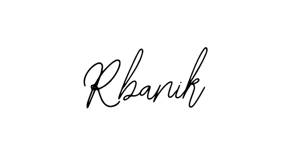 How to Draw Rbanik signature style? Bearetta-2O07w is a latest design signature styles for name Rbanik. Rbanik signature style 12 images and pictures png
