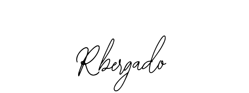 How to make Rbergado name signature. Use Bearetta-2O07w style for creating short signs online. This is the latest handwritten sign. Rbergado signature style 12 images and pictures png