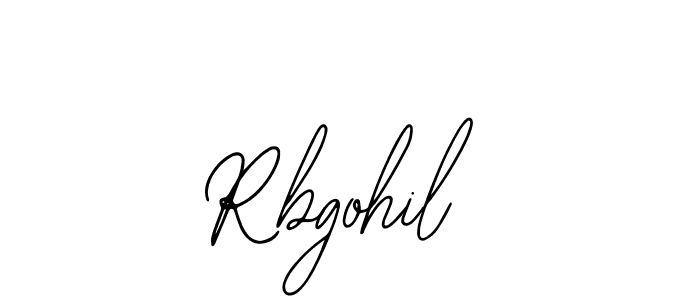 Rbgohil stylish signature style. Best Handwritten Sign (Bearetta-2O07w) for my name. Handwritten Signature Collection Ideas for my name Rbgohil. Rbgohil signature style 12 images and pictures png