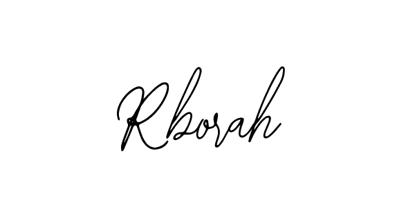 How to make Rborah name signature. Use Bearetta-2O07w style for creating short signs online. This is the latest handwritten sign. Rborah signature style 12 images and pictures png