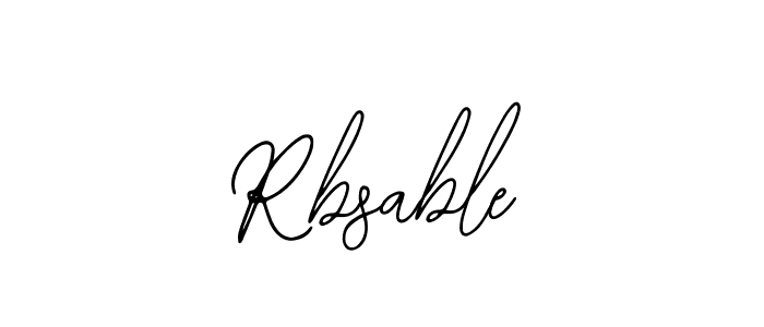 Make a beautiful signature design for name Rbsable. Use this online signature maker to create a handwritten signature for free. Rbsable signature style 12 images and pictures png