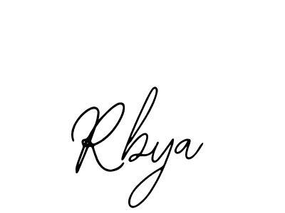 How to make Rbya name signature. Use Bearetta-2O07w style for creating short signs online. This is the latest handwritten sign. Rbya signature style 12 images and pictures png