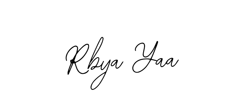 if you are searching for the best signature style for your name Rbya Yaa. so please give up your signature search. here we have designed multiple signature styles  using Bearetta-2O07w. Rbya Yaa signature style 12 images and pictures png