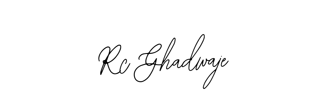 Similarly Bearetta-2O07w is the best handwritten signature design. Signature creator online .You can use it as an online autograph creator for name Rc Ghadwaje. Rc Ghadwaje signature style 12 images and pictures png